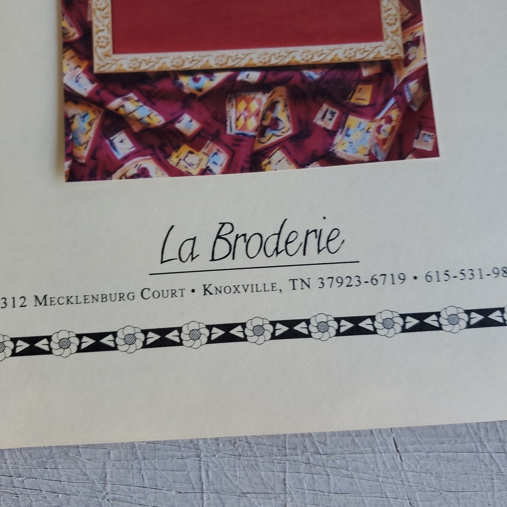 VTG La Broderie Cross Stitch Pattern Garden of Your Heart Lot 6 OOP HTF - Picture 10 of 16